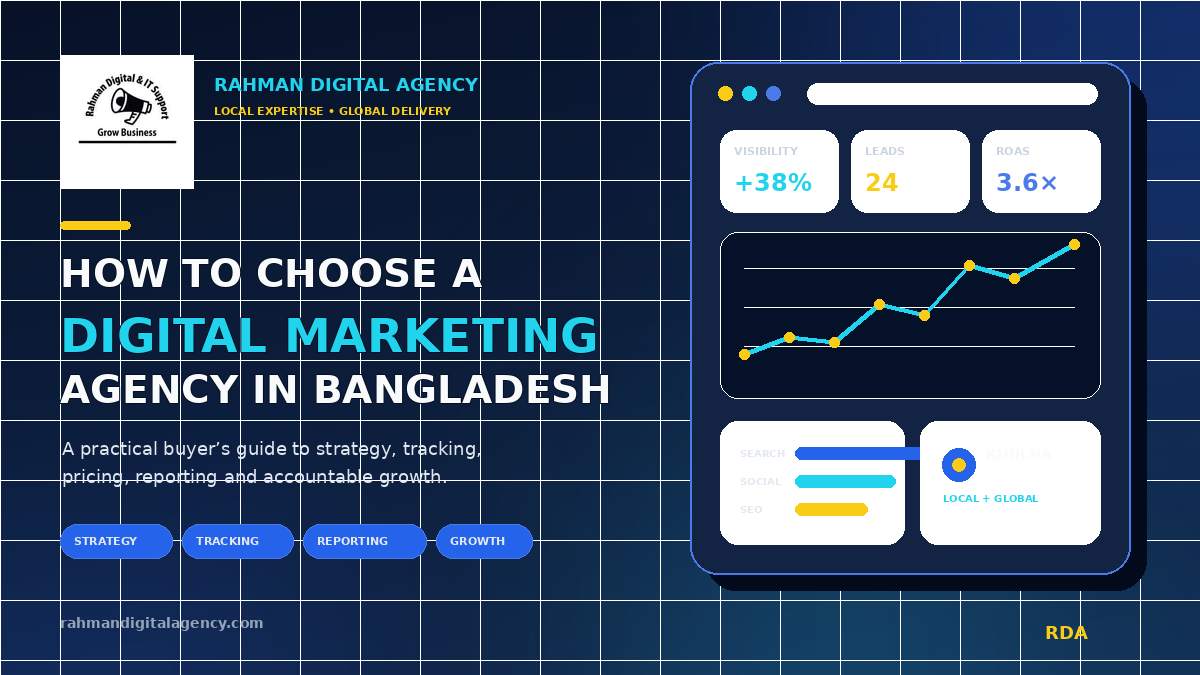 How to choose a digital marketing agency in Bangladesh - RDA guide