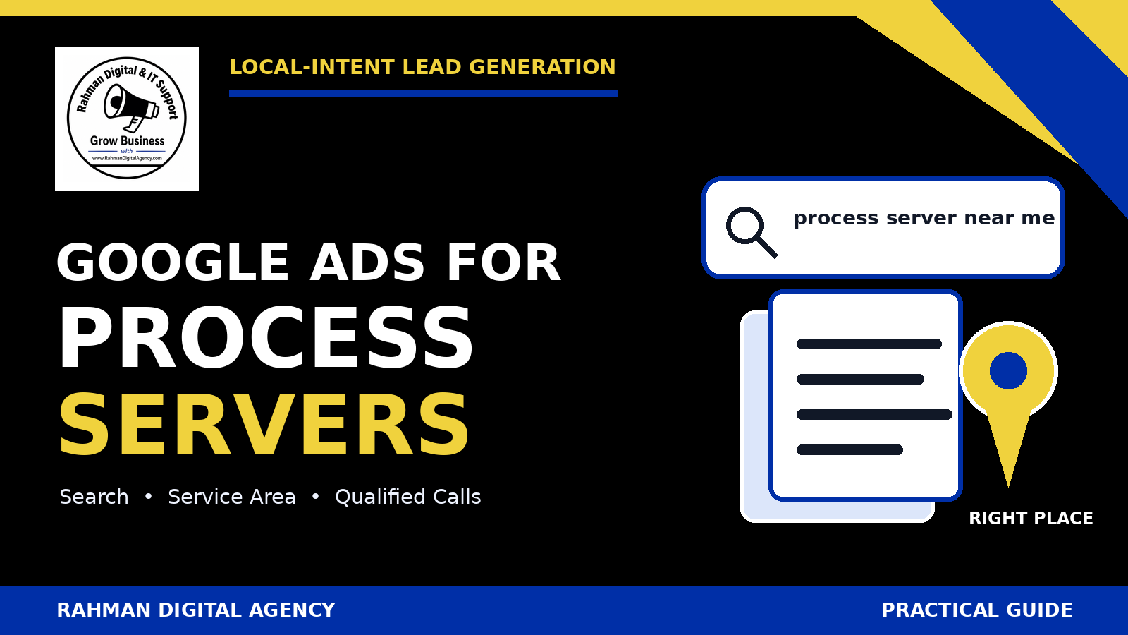 Google Ads for process servers lead generation guide by Rahman Digital Agency